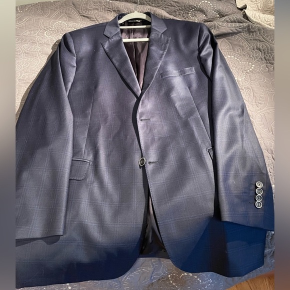 G Manzoni Navy Light Weight Wool Blazer - Picture 3 of 12